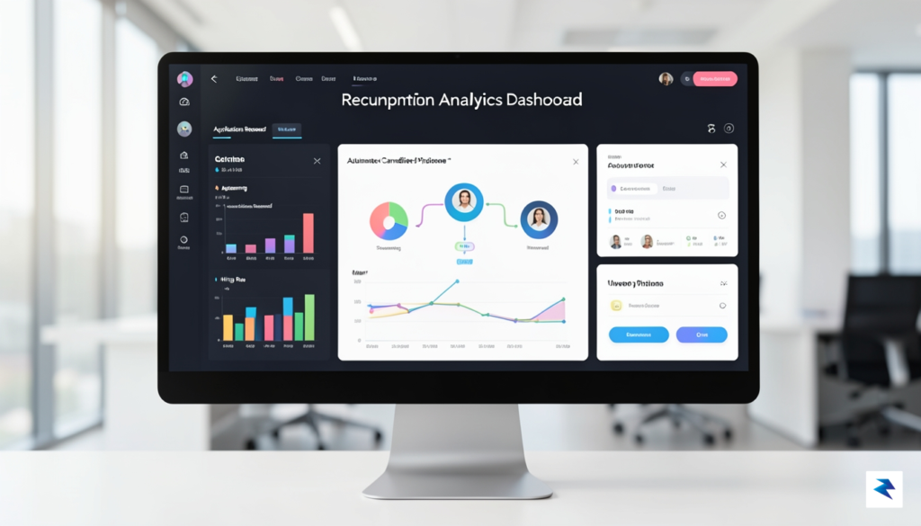 A modern, sleek dashboard interface on a computer screen displaying&hellip;