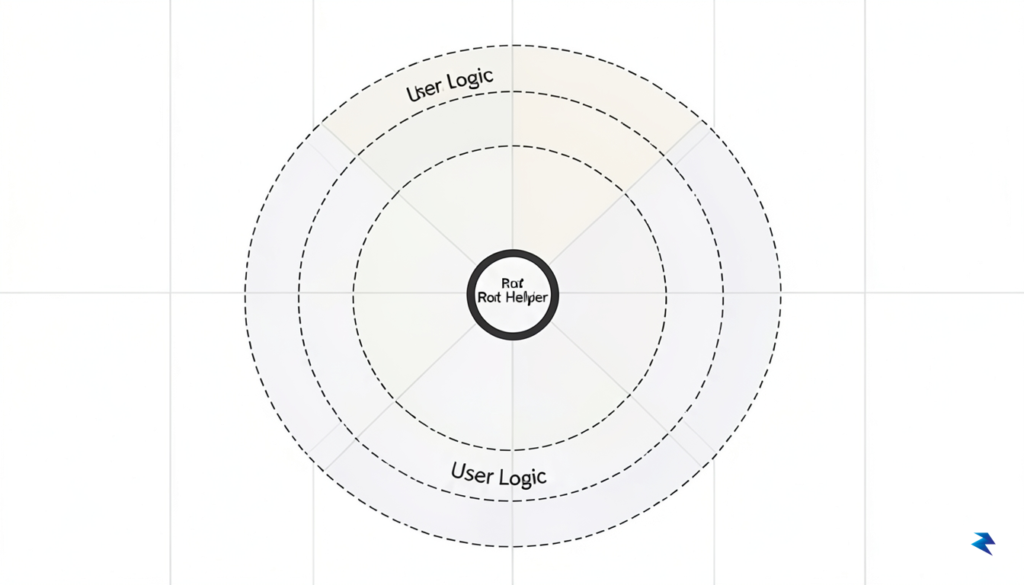 A conceptual diagram showing a modular software architecture with a&hellip;