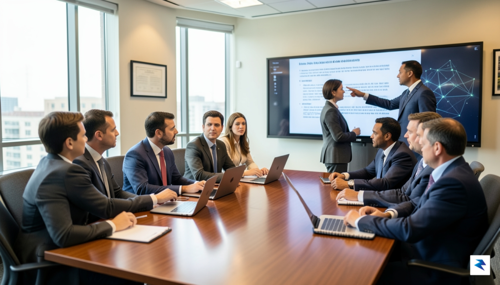 A diverse group of legislators and staff members in a&hellip;