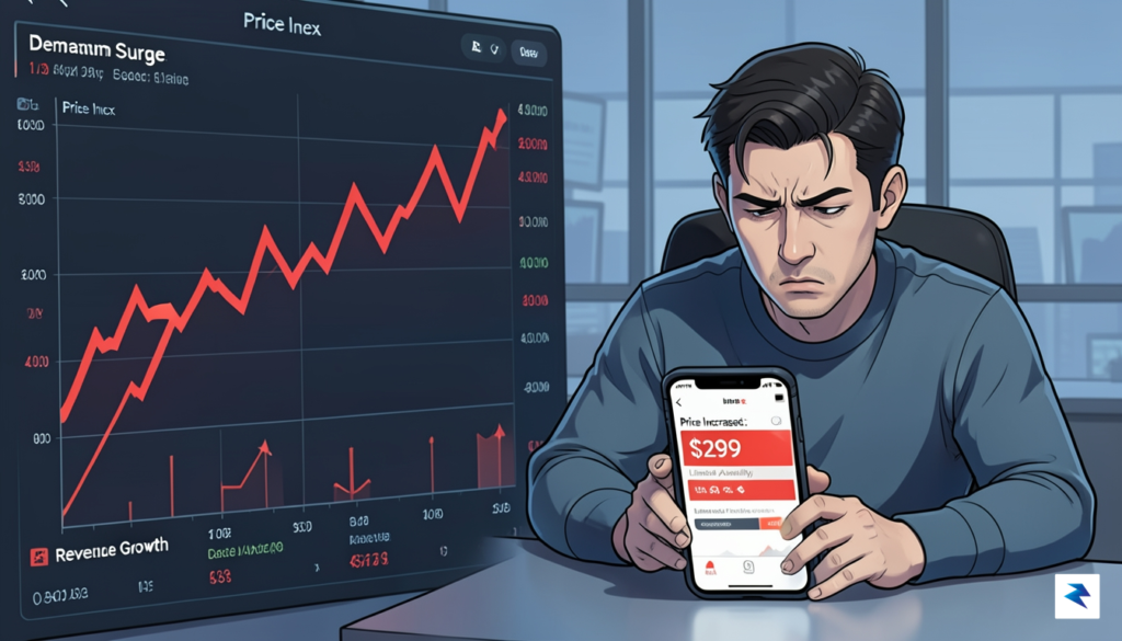 A digital illustration showing a data dashboard with rising red&hellip;