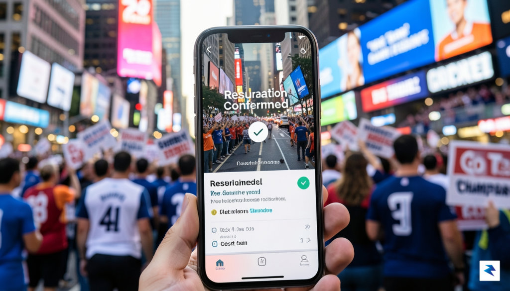 A close-up shot of a smartphone screen showing an Airbnb&hellip;