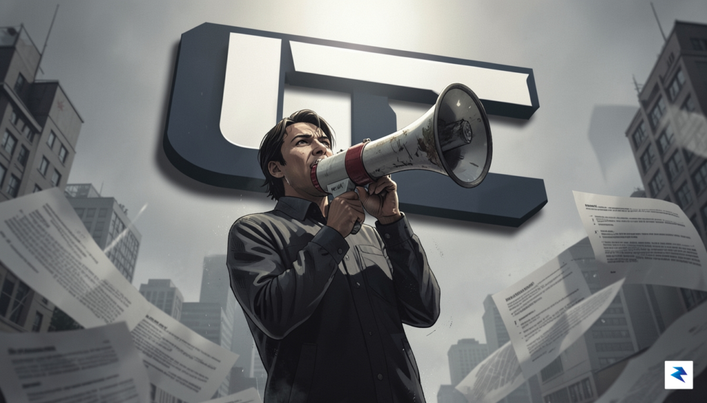 A detailed illustration showing a person speaking into a megaphone&hellip;