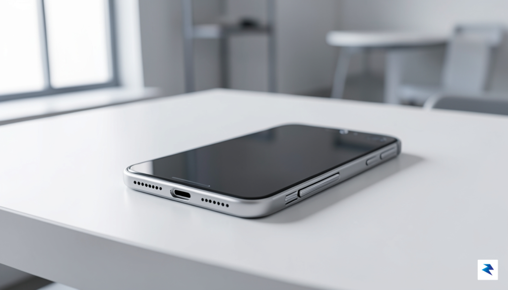 A sleek, minimalist concept render of a foldable iPhone on&hellip;