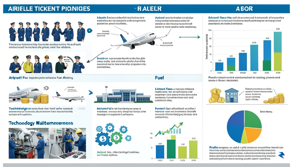 A detailed infographic showing a breakdown of an airline ticket&hellip;