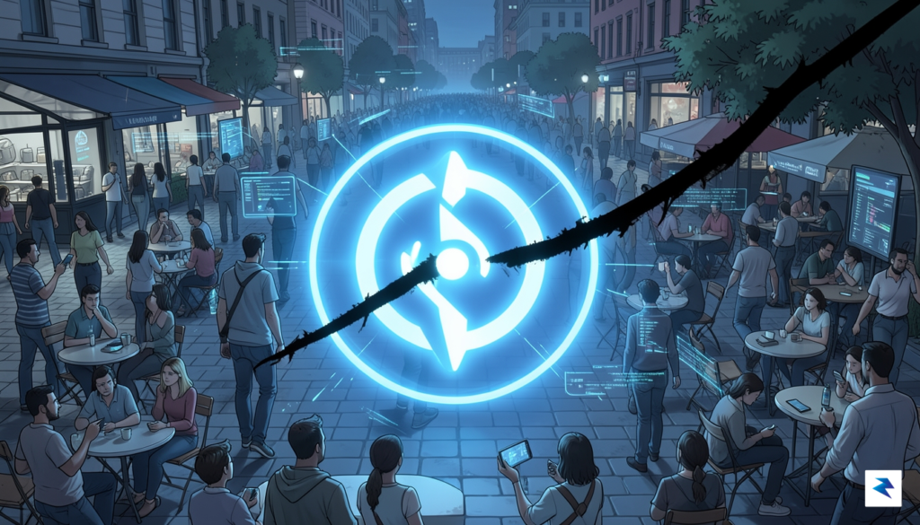 A conceptual digital illustration showing a glowing Bluetooth icon being&hellip;
