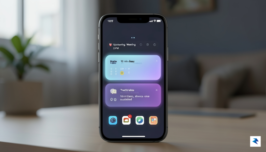 A high-resolution, sleek smartphone screen showing a clean, modern iOS&hellip;