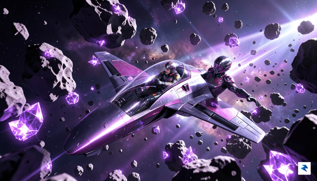 A vibrant, high-energy concept art piece showing a futuristic pilot&hellip;