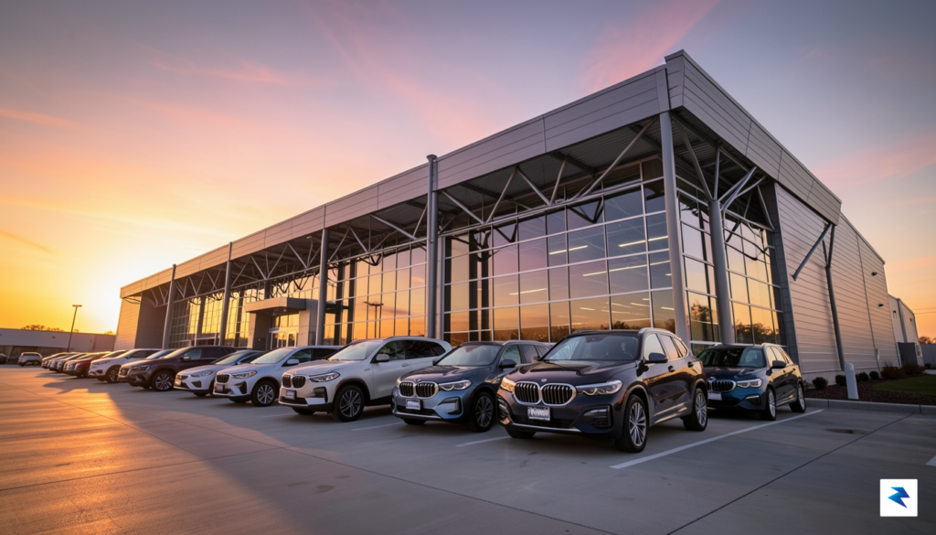 A wide-angle, high-definition photograph of the BMW Spartanburg assembly plant&hellip;