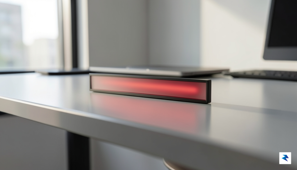 A sleek, minimalist LED status bar mounted on a modern&hellip;
