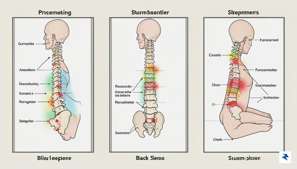 A cross-section diagram showing a human spine in neutral alignment&hellip;