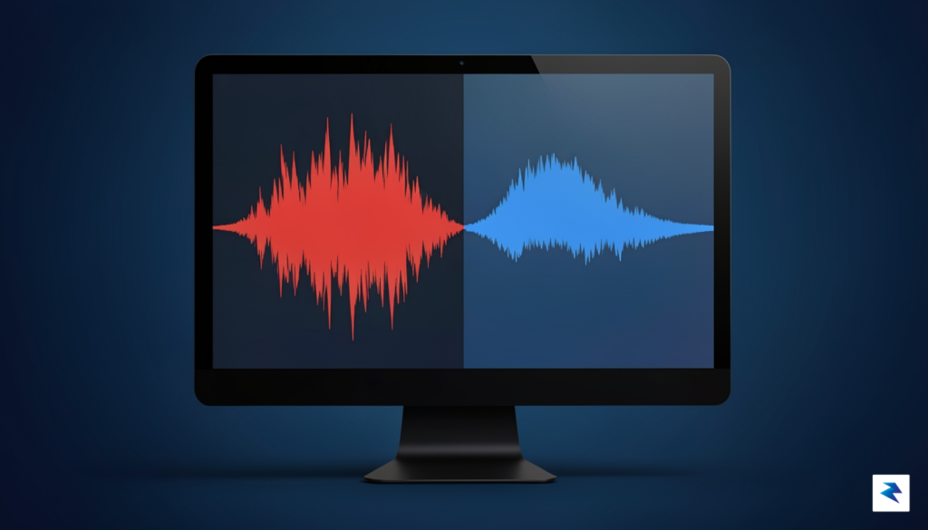 A conceptual digital illustration showing a waveform display on a&hellip;