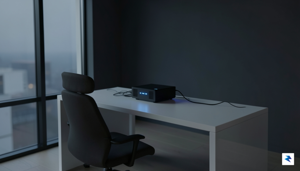 A sleek, minimalist home server setup featuring a small Raspberry&hellip;