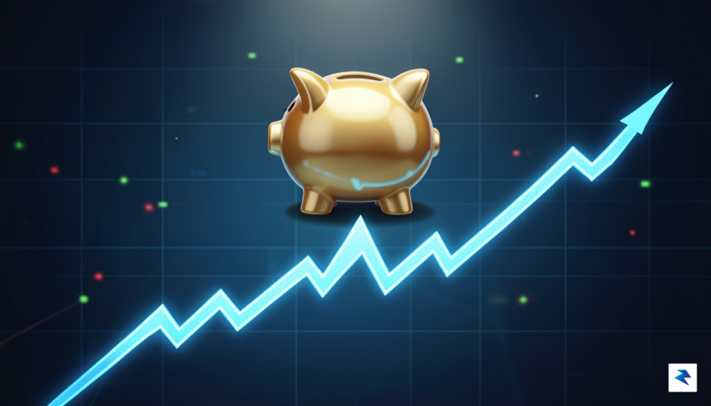 A conceptual digital illustration showing a retirement nest egg icon&hellip;