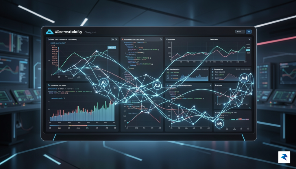 A conceptual image showing a futuristic dashboard with charts, graphs,…