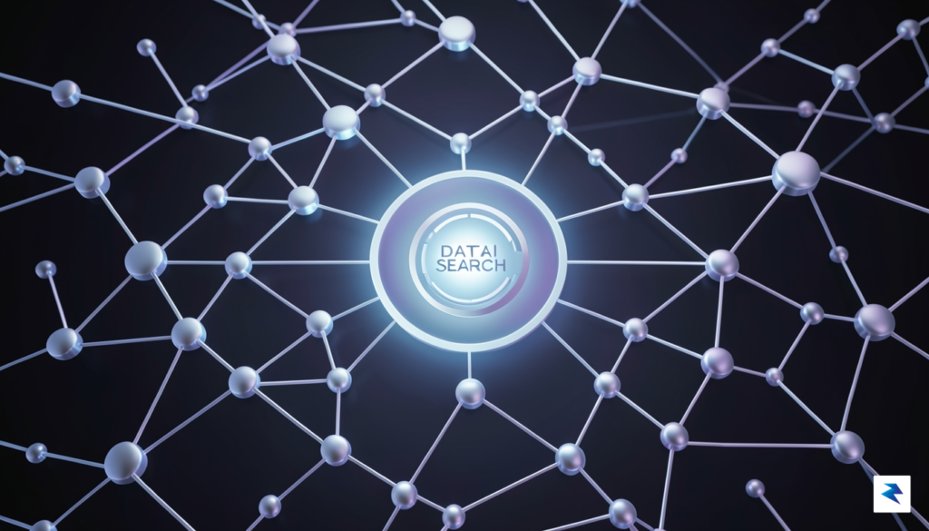 A sleek, professional abstract visualization of neural network nodes connecting&hellip;