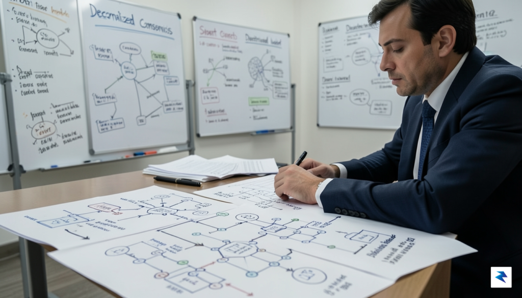 A close-up, professional photograph of a person working at a&hellip;