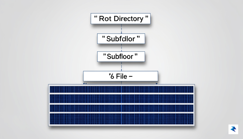 A cross-section diagram of a digital file structure showing clear,&hellip;