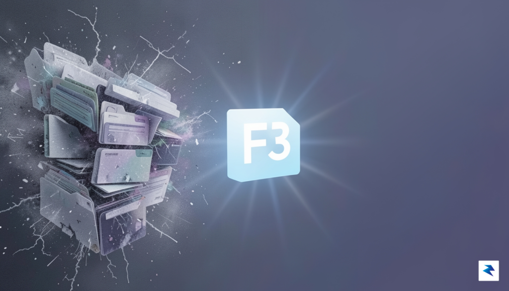A conceptual, artistic representation of a digital archive fading into&hellip;