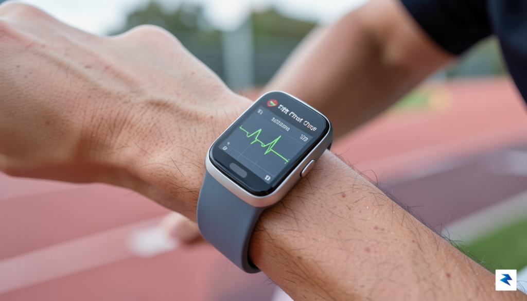 A close-up, high-resolution shot of a Fitbit Charge 6 on&hellip;