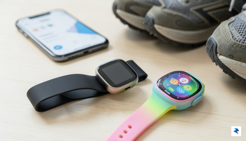 A flat-lay photograph showing a sleek Fitbit Charge 6 on&hellip;