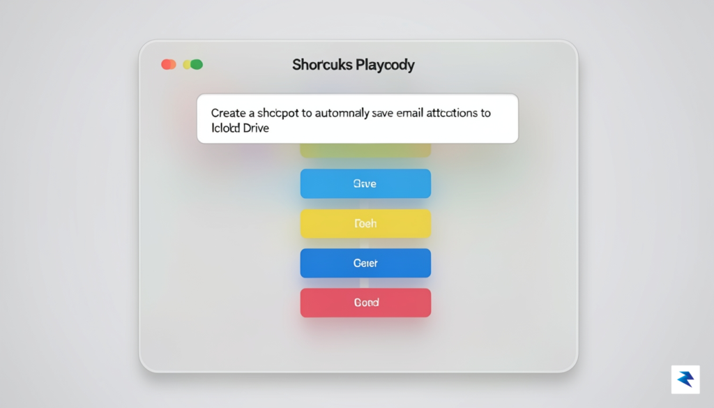 A sleek, modern macOS interface showing a translucent "Shortcuts Playground"&hellip;