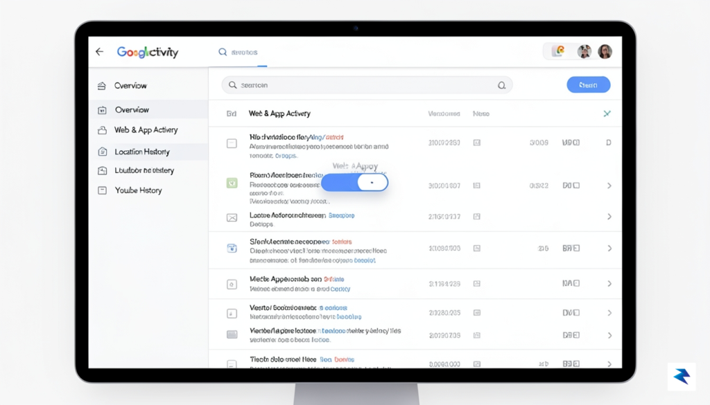 A clean, high-resolution screenshot of the Google My Activity dashboard&hellip;