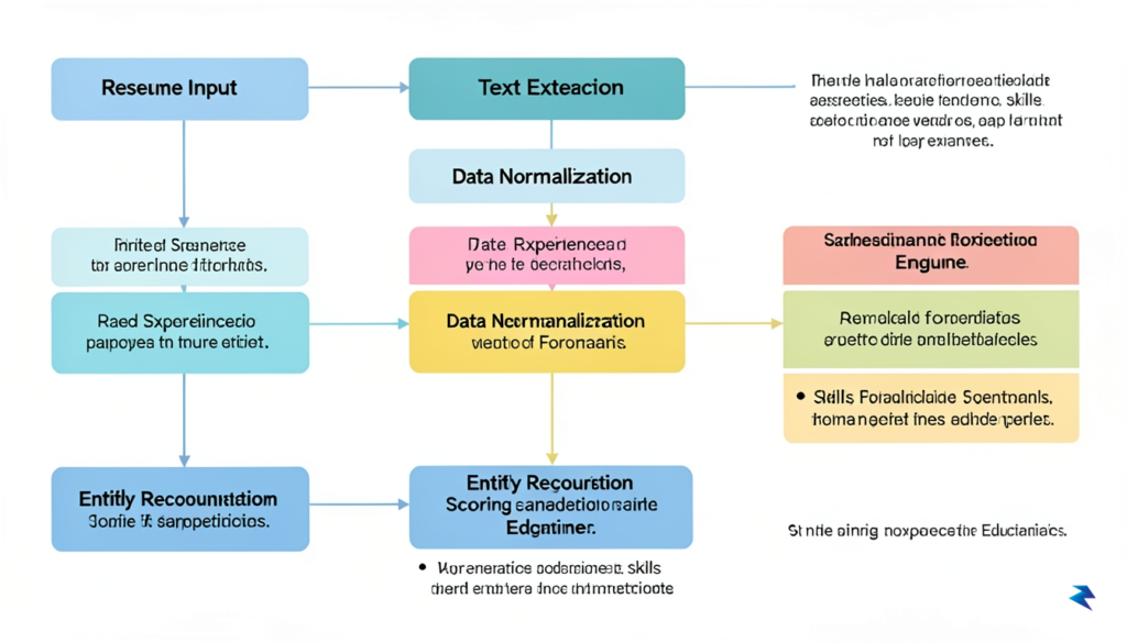 A technical diagram showing a flowchart of a resume being&hellip;