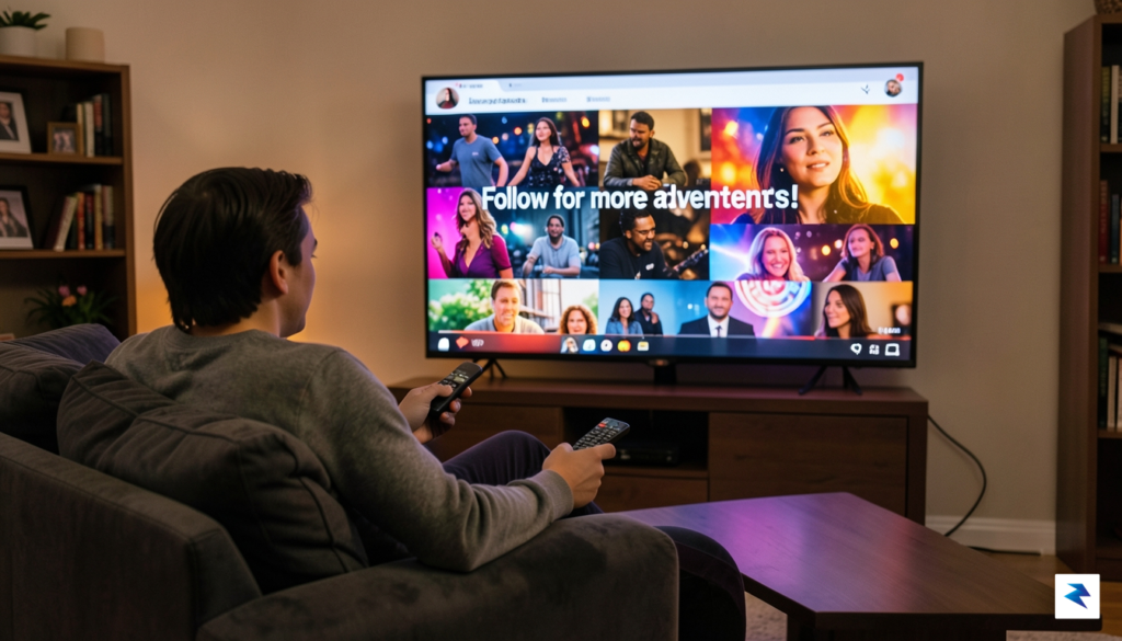 A person sitting on a sofa, remote control in hand,&hellip;