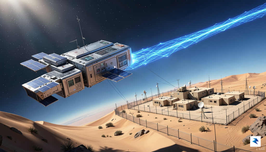 A conceptual digital illustration of a sleek, modular data center&hellip;