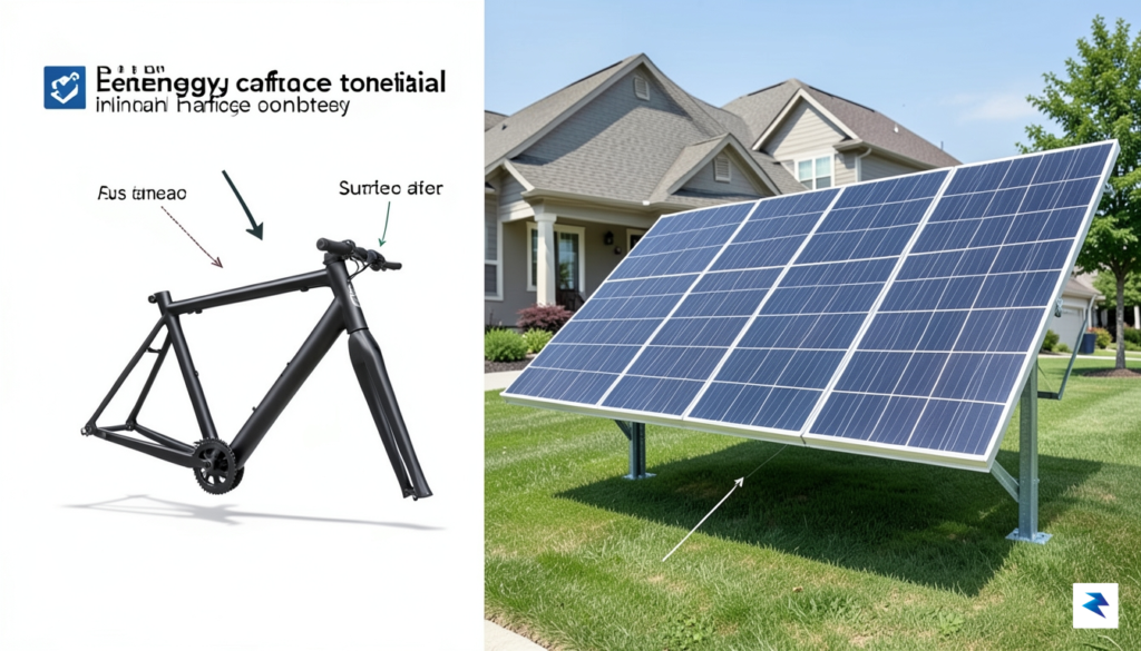 A diagram showing the small surface area of an e-bike&hellip;