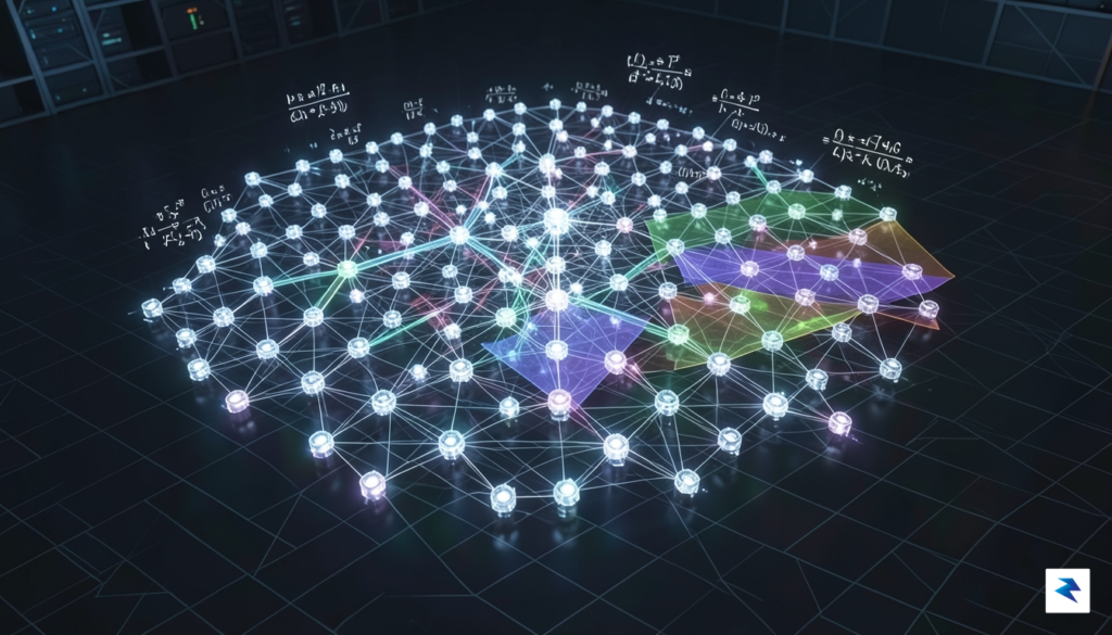 A conceptual visualization of a supercomputer processor array glowing with&hellip;
