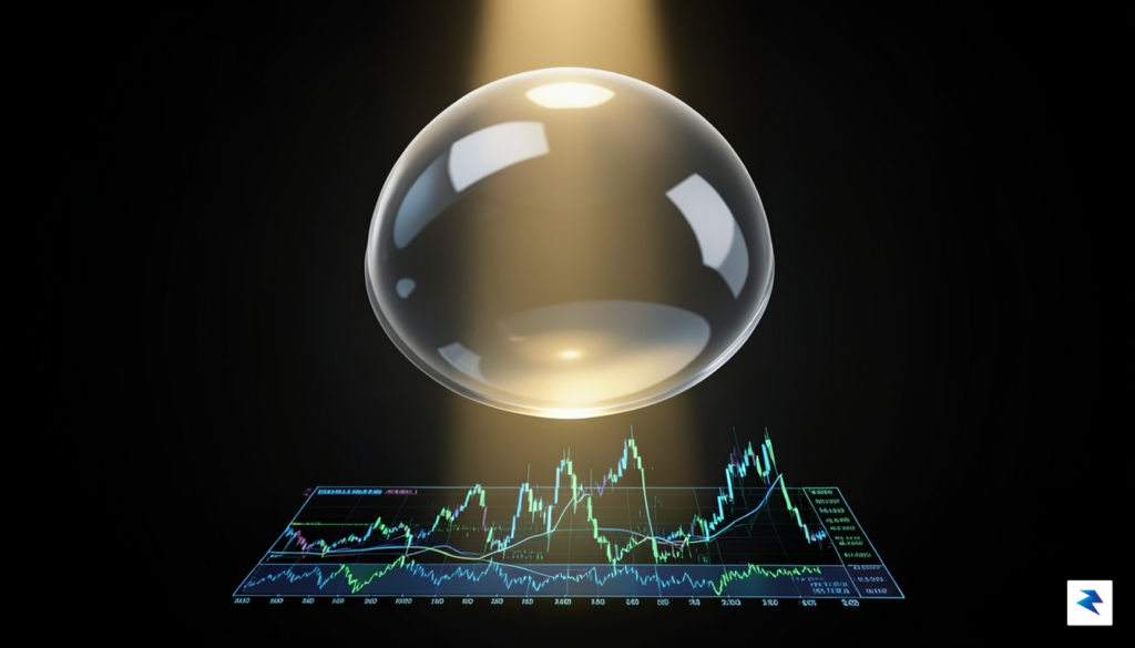A conceptual digital illustration of a transparent lens focusing light&hellip;