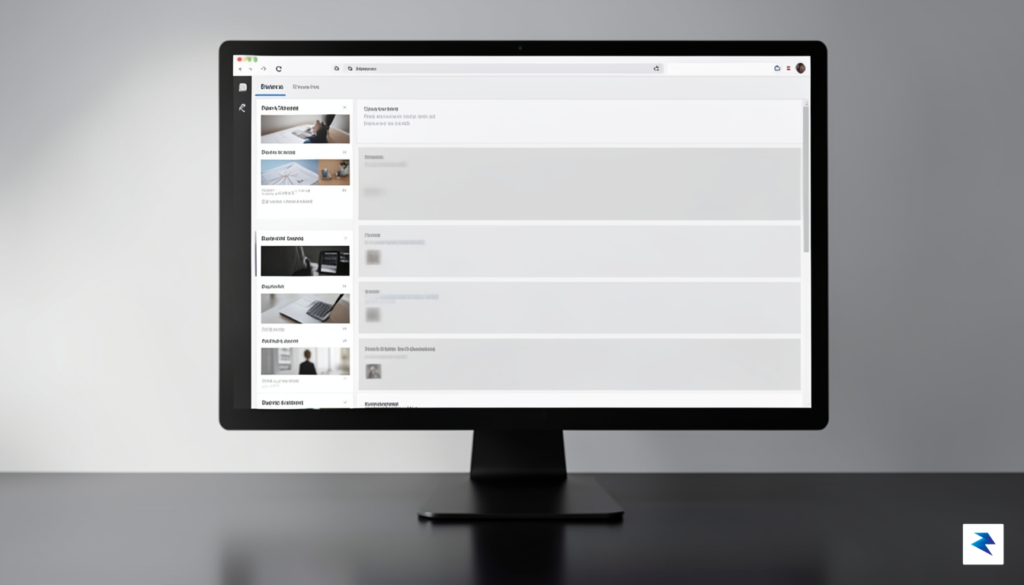 A clean, professional digital workspace showing a browser sidebar transitioning&hellip;