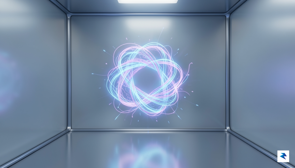 A conceptual digital illustration of a Majorana zero mode represented&hellip;