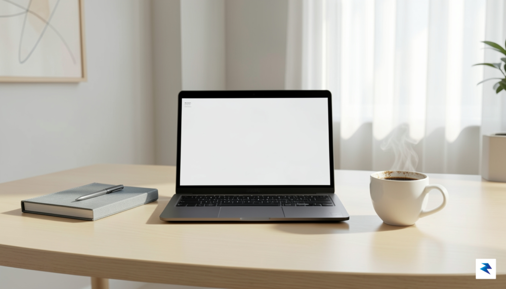 A sleek, modern workspace featuring a 13-inch Surface Laptop on&hellip;