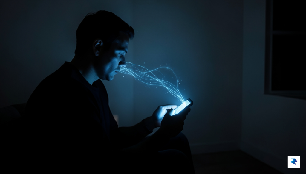 A conceptual, high-contrast photograph showing a person&rsquo;s silhouette staring at&hellip;