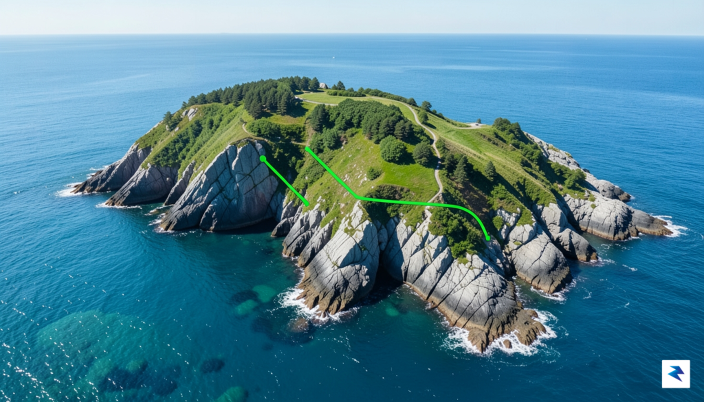 An aerial view showing the rocky Stad peninsula with a&hellip;