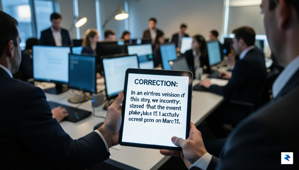 The Anatomy of a High-Profile Media Correction