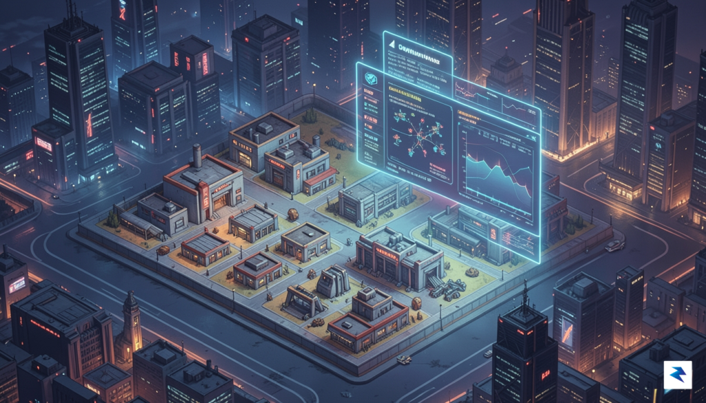 A nostalgic, high-resolution digital art piece featuring a classic isometric&hellip;