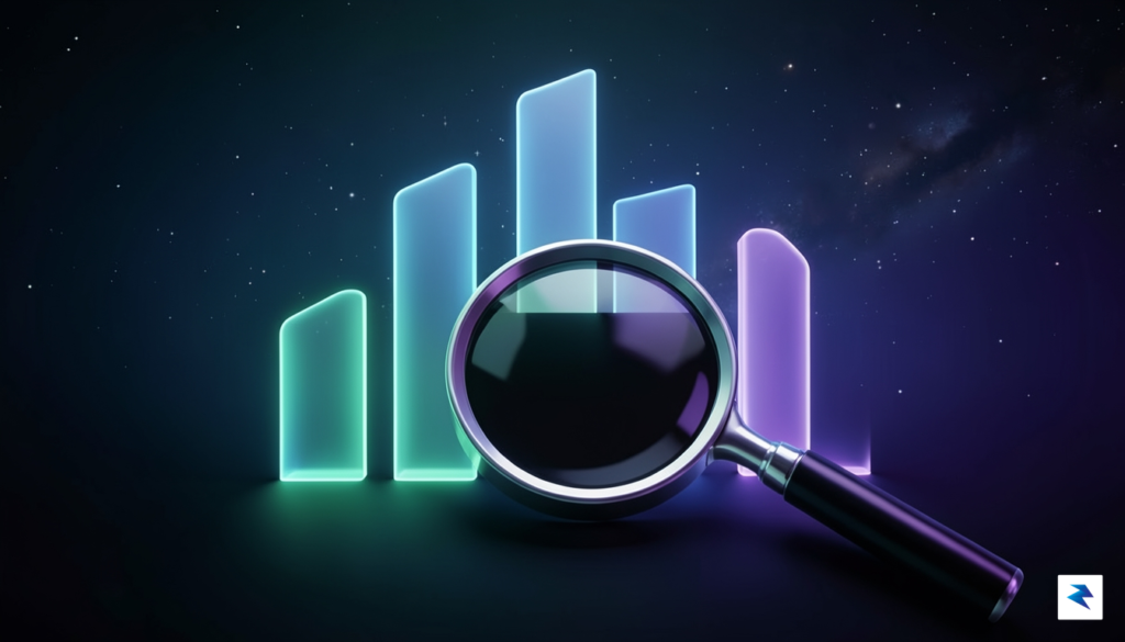 A conceptual digital illustration depicting a glowing, futuristic financial chart…