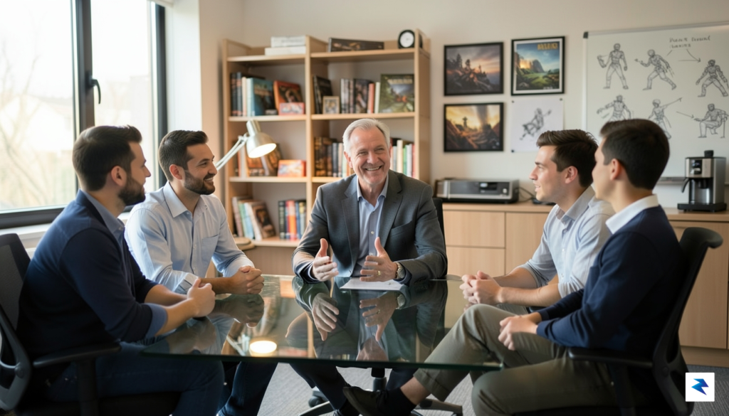A candid, warm portrait of Claude Guillemot in a professional&hellip;