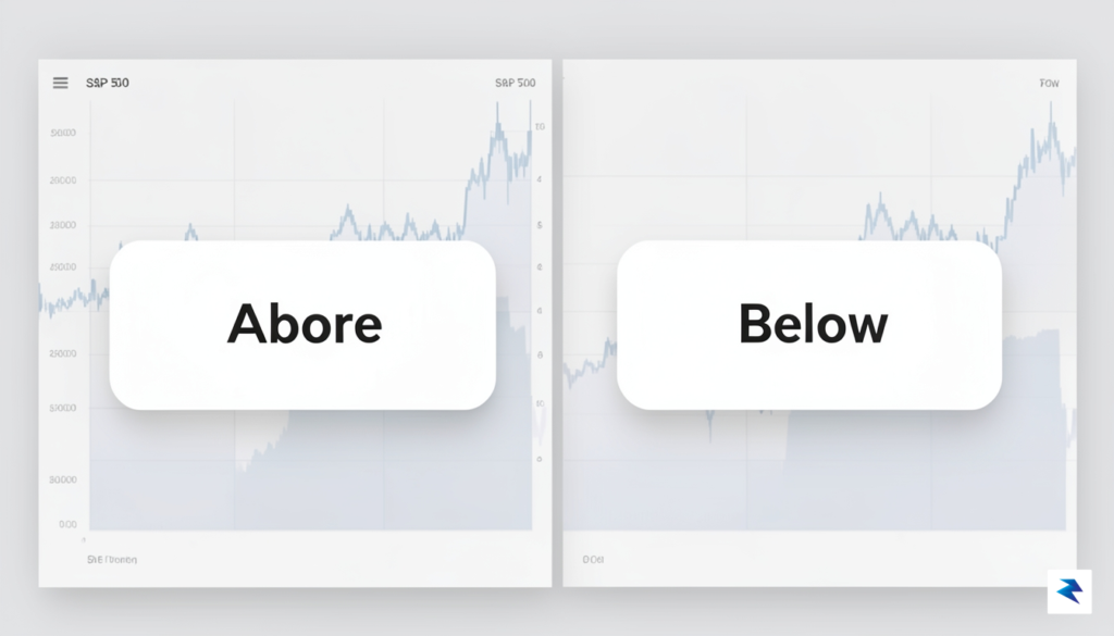 A clean, minimalist digital graphic showing a split-screen interface where…