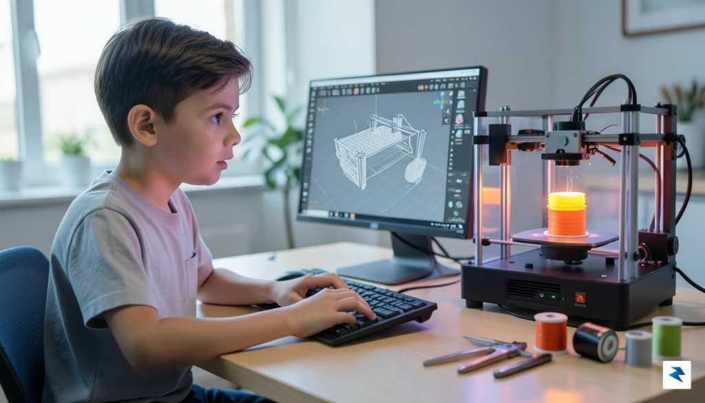 A child, around 8-10 years old, intently looking at a&hellip;