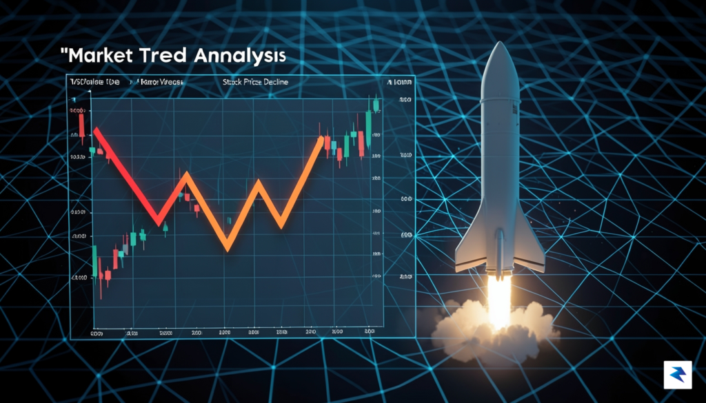 A digital visualization of financial data charts showing a sharp&hellip;