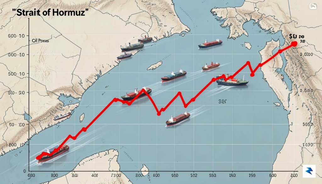 A digital data visualization showing a downward trending line graph…