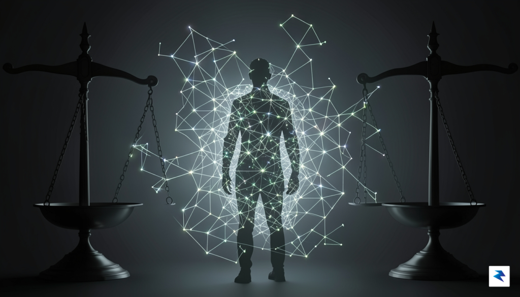 A conceptual digital illustration showing a glowing mesh of location&hellip;