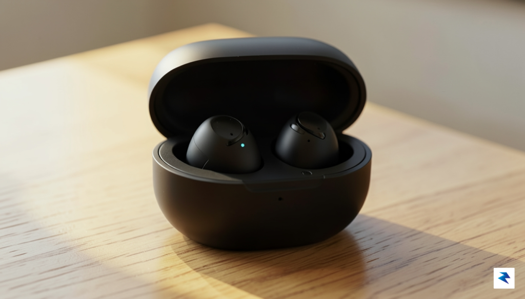 A close-up, high-definition photograph of a pair of sleek, matte-black&hellip;