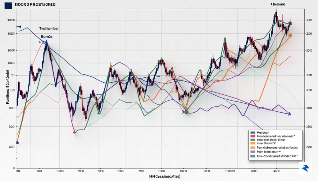 An intricate, detailed financial graph showing various asset classes diverging&hellip;