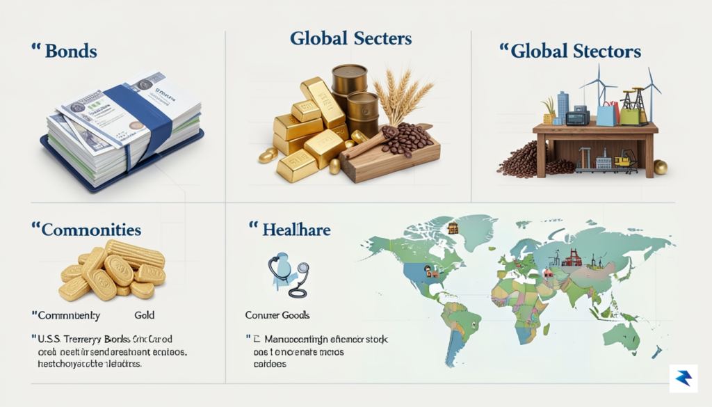 A diverse investment portfolio visual showing balanced asset classes like&hellip;