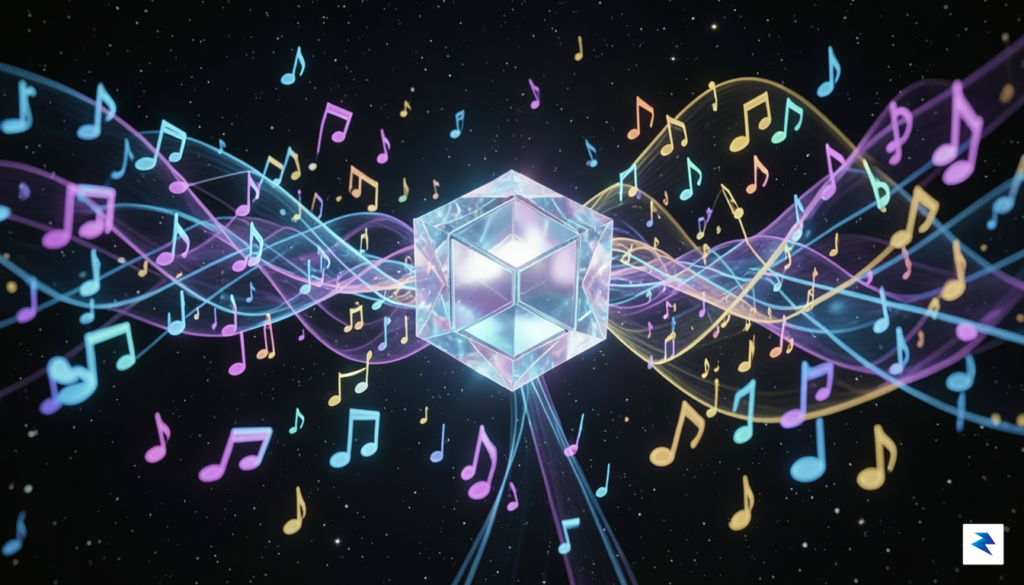 A conceptual digital visualization showing a vast, glowing web of&hellip;